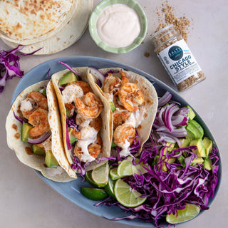 CHICAGO STYLE Shrimp Tacos