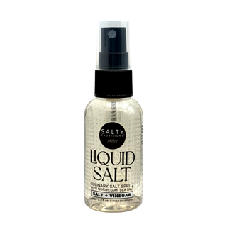 Liquid Salt offers a low sodium option that proves to provide flavor in every bite. with 13 mg of sodium in each spray you can cover your whole meal in endless flavor. Salty Provisions offers a variety of flavor options including this Salt & Vinegar flavor.