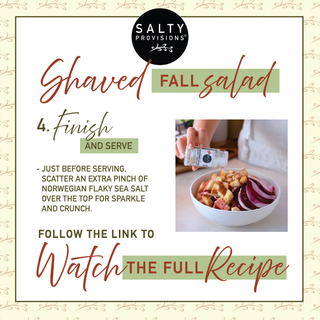 Shaved Fall Salad - Recipe Card - Step 4: Finish & Serve - Salty-Provisions