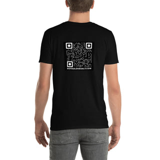 This is the back view of the doyoulovesalt.com tshirt featuring the QR code for Salty Provisions.