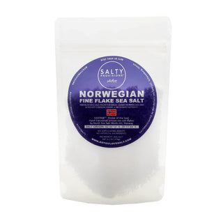 Salty Provisions - Norwegian Fine Flake Sea Salt - AVAILABLE IN A 175g POUCH and Shaker Bottle.
