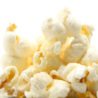 This is a closeup of popcorn featuring the Norwegian Flaky Sea Salt created by Salty Provisions.