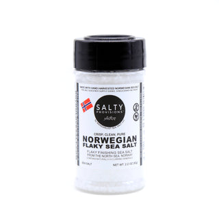 NORWEGIAN FLAKY SEA SALT is hand harvested in Norway by HAVSNØ North Sea Salt Works. Repackaged and reimagined, with permission, by Salty Provisions.